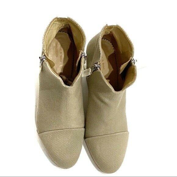 RAG-BONE Canvas Taupe Ankle Booties Margot Size 8.5 $495 - Picture 5 of 9